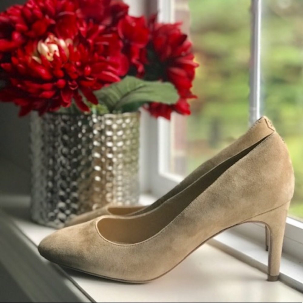 Sam Edelman Elise Oatmeal Suede Heel